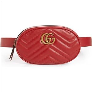 Gucci Marmont matelassé leather belt bag